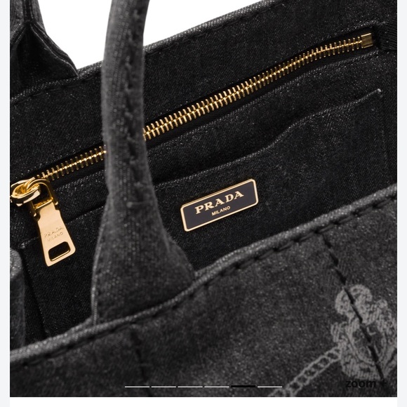 Prada black denim handbag - Picture 9 of 13
